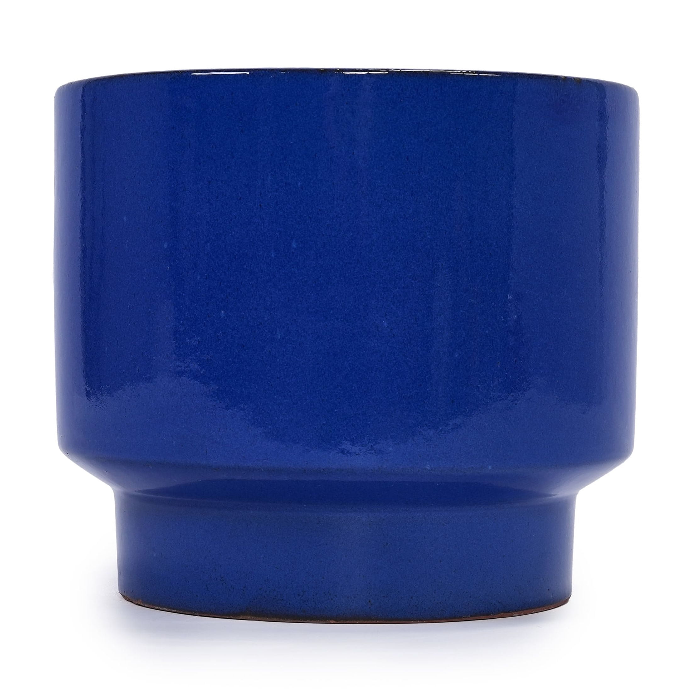Noble House Ruth Flowerpot Set, Premium Ceramic with Glossy Finish and Drainage Hole, Set of 3, Antique Blue Green