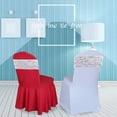 thumbnail image 2 of 5/10/20pcs Sequin Chair Sashes 5.9"x13.78" Stretch Spandex Bands Sparkling Chair Cover Decorations for Wedding Banquet Party Festival Home Decor (Silver), 2 of 6