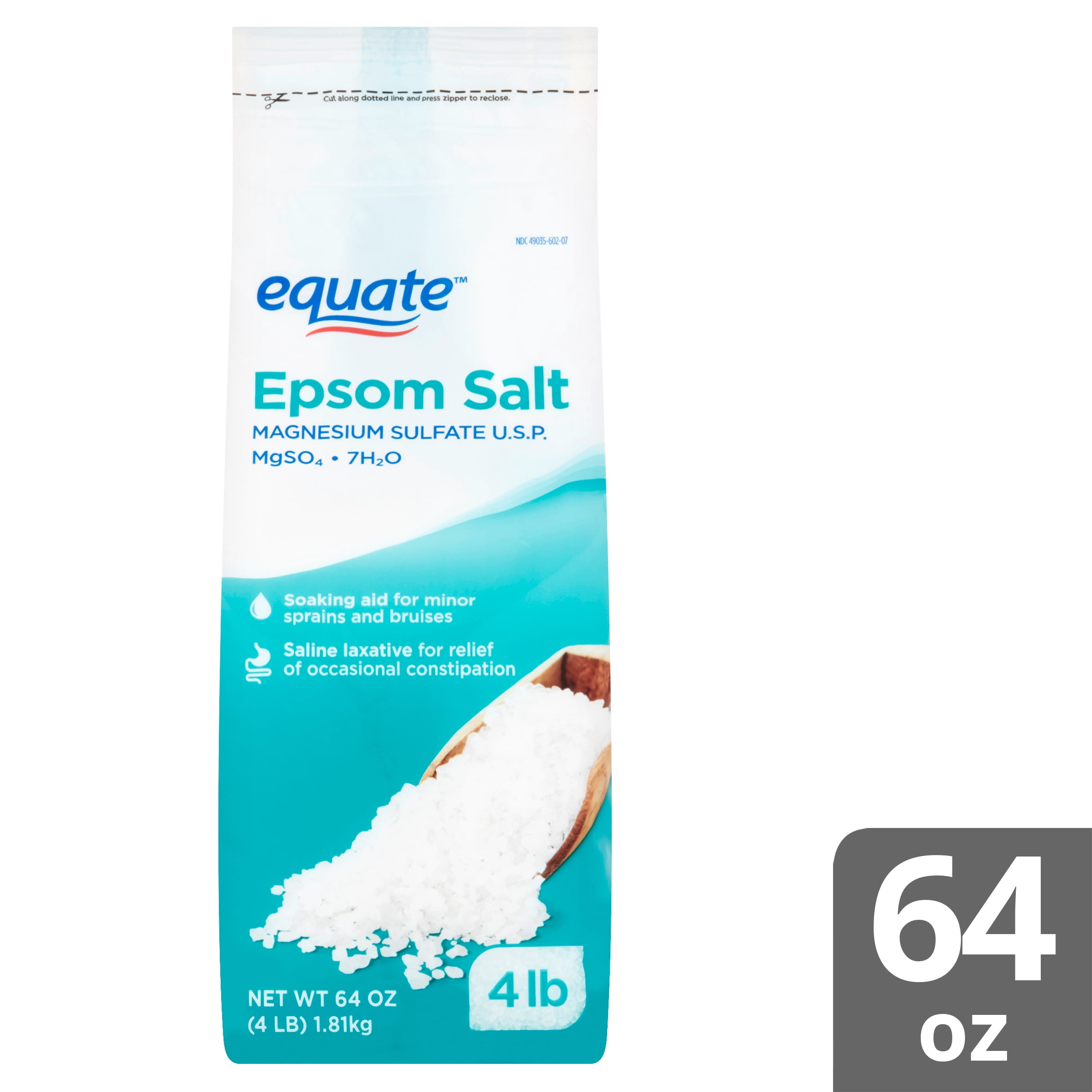 Equate Magnesium Sulfate USP Epsom Salt, 4 lbs