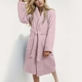 thumbnail image 2 of HNMKIU Double Thick Bathrobe for Couples - Unisex Comfortable Bathrobes for Him and Her,Size L, 2 of 5