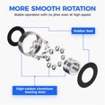 thumbnail image 3 of Duslogis 10 Pcs 608 2RS Ball Bearings,Bearing Steel and Double Rubber Sealed Miniature Deep Groove Ball Bearings (8mm x 22mm x 7mm) for 3D Printer, Skateboards, Electric Motor, Scooters, 3 of 7