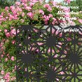 thumbnail image 2 of Gzxs Metal Outdoor Privacy Screen, Decorative Privacy Fence Screen, Outdoor Divider with Sun Flower Motif, Climbing Plant Trellis for Garden Walkway, Balcony, Patio, 70.75"H, Black, 2 of 6