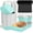 Blue, variant on ANHXN  Mini Disposable Cake Pans with Lids, Aluminum Foil Square Baking Cups,Baking Cake Tins Cup Cake Containers with Lids for Thanksgiving Individual Cakes