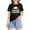 Black, variant on Kids Graduation Squad Graphic Short Sleeve Tee Round Neck Loose Fit T-Shirt Casual School Grad Party Top for Boys Girls