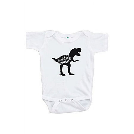 

7 ate 9 Apparel Baby s Dinosaur Toddlersaurus Onepiece Black