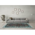 thumbnail image 3 of Ahgly Company Indoor Rectangle Persian Light Blue Traditional Area Rugs, 6' x 9', 3 of 4