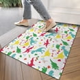 thumbnail image 4 of White Colorful Dinosaur Decoration Pattern Door Rugs,Washable Non Slip Door Mats Indoor,Decorative Door Mats,Entry Mat Indoor for Entrance,Bedroom,Kitchen,Bathroom,17"x30", 4 of 6