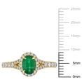 thumbnail image 2 of Everly Women's Emerald 14K Yellow Gold Engagement Ring, 2 of 8