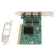 thumbnail image 1 of Adaptador LAN Gigabit de dos puertos Función de aceleración Adaptador de Internet PCI de equilibrio de carga bidireccional RJ45 de 1000 Mbps, 1 of 10