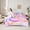 Pink Purple, variant on Castle Fairy Cartoon Pink Salamander Twin Bedding Sets,Axolotl Bedding Comforter Set