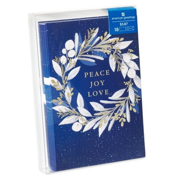 American Greetings Christmas Boxed Cards (Blessings of the Season) 18-count