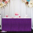 thumbnail image 3 of PMU Fringe Table Skirt (Purple) 9 ft x 29 inches Pkg/12, 3 of 7