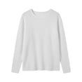 thumbnail image 5 of Sevevn Women's Soft Long Sleeve Crewneck Knit Jumper, Ribbed Knit Casual Pullover Sweater, Fall Tops for Office Casual, Shopping & Road Trips, 5 of 5