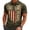 Z16-Army Green, variant on 250 Anniversary USA Shirt, Short Sleeves Patriotic Shirts for Men, USA Graphic 4th of July Shirt for Men