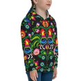 thumbnail image 5 of Kdxio Roosters and Flowers Pattern Kids Boys Girls Zip Up Hoodie 3D Printed Hooded Sweatshirt Hoody Coat with Pocket 7-12 Y-Small, 5 of 6