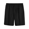 thumbnail image 3 of AHTJRT Men's Cotton Beach Shorts Athletic Style with Pockets Lightweight and Breathable for Summer Fun Black 4XL, 3 of 3