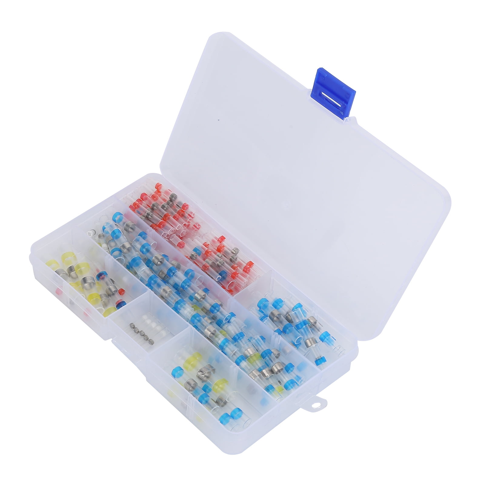 Garosa 150Pcs Heat Shrink Butt Connectors Insulated Waterproof Wire Crimp Solder Ring Terminals