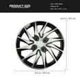 thumbnail image 1 of Hubcap 14 Inch Car Wheel Cap Case Hubcap for Car Hub Cap Auto Refit Accessory (Silver Black), 1 of 6