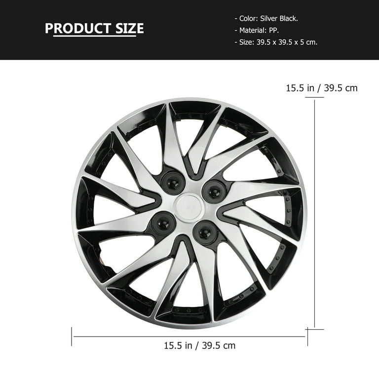 Frcolor Wheel Hub Car Hubcaps Covers Cover Cap 14 Inch Caps Hubcap