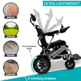 thumbnail image 5 of Majestic Fauteuil Roulant Électrique, Fauteuils Roulants Électriques Légers, Seulement 52 Lb, Capacité de 310 Lb, 5 of 5