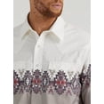 thumbnail image 3 of Wrangler Men's Checotah White Aztec Printed Snap Down Shirt 112344420, 3 of 3