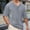 Grey, variant on T Shirts for Man Summer Casual Short Sleeve Jacquard V Neck Relaxed Fit Breathable Tshirts Mens Tees