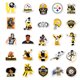 thumbnail image 5 of Pegatinas Steelers Rugby, vinilo impermeable, anime, 50 unidades, 5 of 5