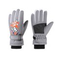 thumbnail image 2 of BXJX Girls Winter Gloves, Non-slip Water-Repellent Thermal Fleece Lined Outdoor Skiing Gloves Gray Size Free Size, 2 of 4