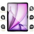 thumbnail image 6 of SOATUTO Tempered Glass Screen Protector for iPad Air 11 Inch M3 M2 2025 2024 , iPad Pro 11 Inch 2024 5th Gen Screen Film Anti-Scratch High Sensitivity Ultra Thin High Response Easy Installation(1 PC), 6 of 6