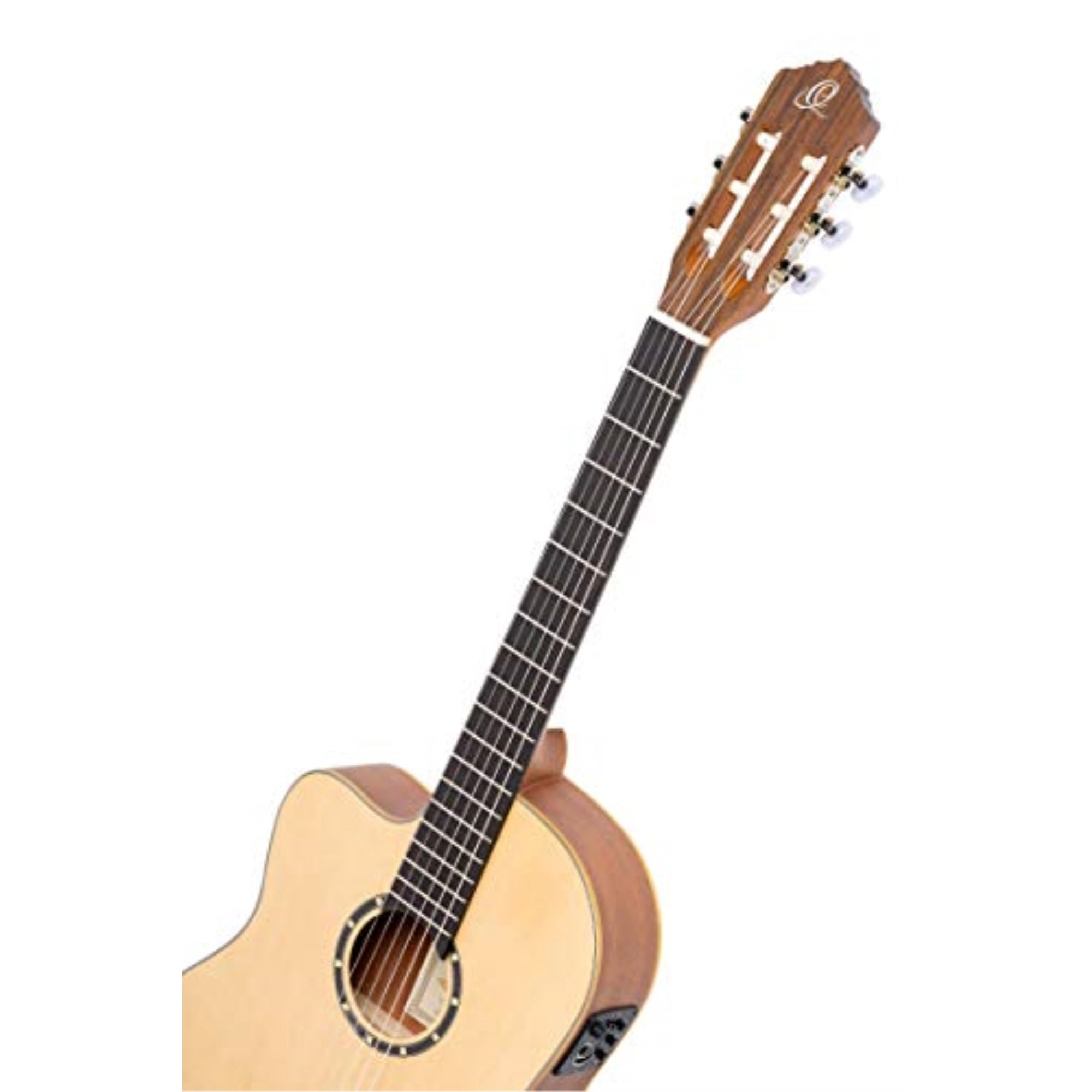 Ortega Family Series RCE125SN-L Thinline Acoustic/Electric Classical Guitar Natural Matte