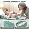 thumbnail image 4 of Almohada Antireflujo, Cojín Almohada Antireflujo para Bebé De Ajustabl Altura 88cm, Colchon Antirreflujo con Inclinación De 30, 15 y 0 Grados, con cinturón de fijación, Seguro, Hipoalergénico, 4 of 7