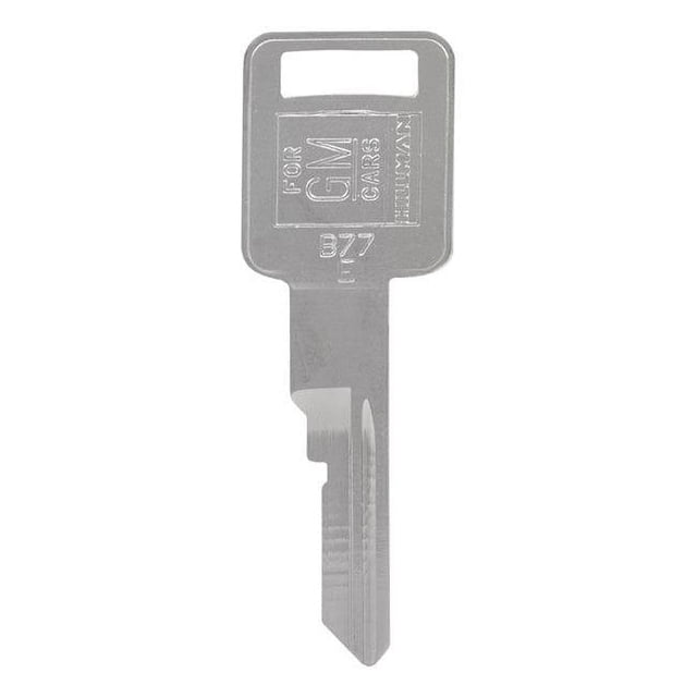 Llave en blanco automotriz Hillman B77 de un solo lado para GM