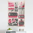 thumbnail image 1 of Retro Tapestry, Retro Newspaper Magazine Design Outdated Layout Different Topics Title, Fabric Wall Hanging Decor for Bedroom Living Room Dorm, 5 Sizes, Pink Beige Grey Teal, by Ambesonne, 1 of 1