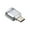 Grey, variant on Mini Metal USB 3.1 Micro Secure Digital TF Memory Type-C Card Reader OTG Adapter,Silver