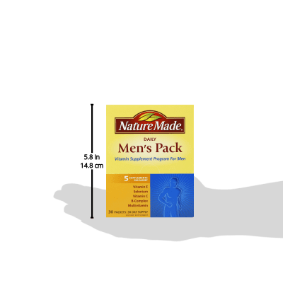 NATURE MADE Men's Pack, Daily, Packets, 30.0 CT