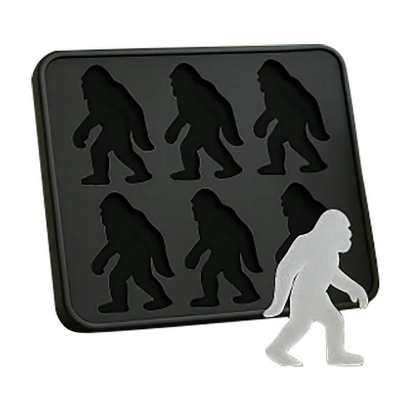 arge Silicone Ice Cube Tray - Cocktail, Whiskey Ice Cubes Mold - BPA Free Ice Trays for Freezer - Ice Tray With Stackable Lid - Black