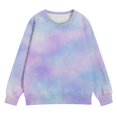 thumbnail image 5 of YunPes Boys Girls Sweatshirts Autumn Regular Children's Tie Dye Print Long Sleeved Comfortable Sweatshirt Toddler Sweatshirt, 5 of 7