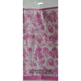thumbnail image 2 of Elegant Pink Flower Plastic Table Cover, 54" x 108", 2 of 2