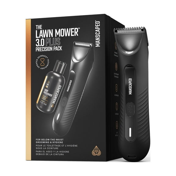MANSCAPED® The Lawn Mower® 3.0 Plus Precision Pack - Men's Groin & Body Hair Trimmer with 4oz. Crop Preserver™ Ball Deodorant