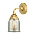 thumbnail image 3 of Innovations Lighting  Nouveau 2 Bell - 1 Light 5" Sconce Silver Plated Mercury/Satin Gold, 3 of 5