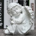 thumbnail image 4 of Resin Cute Cupid Angel Crafts Creative Cherubs Statue Desktop Decoration Collection Window Props Memorial Sculpture Religious Gift, 4 of 7