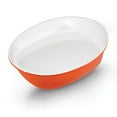 thumbnail image 2 of Rachael Ray Dinnerware Round and Square Collection 14-Inch Oval Platter Orange, 2 of 2
