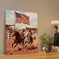 thumbnail image 3 of American Flag Canvas Wall Art - 4th of July Patriotic Canvas Print, Vintage Landscape Artwork Rustic Oil Paintings for Living Room Bedroom Study Home Office Decor, Gifts for man, 3 of 7