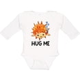 thumbnail image 3 of Inktastic Hug Me Cute Pufferfish with Bubbles Boys or Girls Long Sleeve Baby Bodysuit, 3 of 5