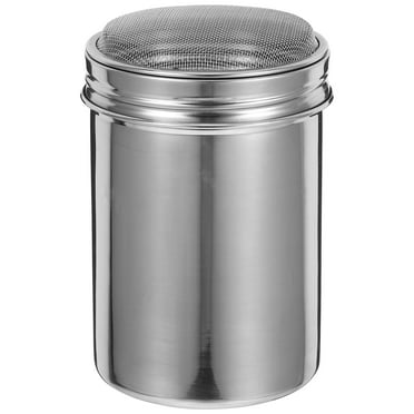 Nishuna Versatile Sifter Dispenser Stainless Steel Spice Shaker Cocoa Flour Coffee Shaking Bottle