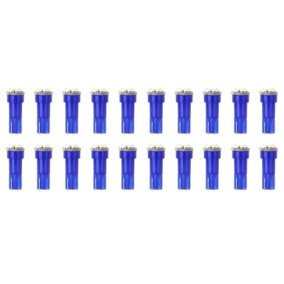 cciyu 20 Pack Blue T5 3-3014 SMD Wedge LED Light Bulbs 74 17 18 37 70 73 2721 Replacement fit for Instrumental Cluster Gauge Dashboard