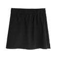 thumbnail image 1 of Falda de capas de algodón Falda superior Barrido inferior Cintura ajustable Falda de cola, Negro kenally AP000989-02, 1 of 7