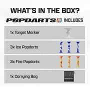 Popdarts PRO Pack Game Set (Fire & Ice) - Indoor, Outdoor Suction Cup Throwing Game - Competition with a POP