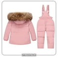 thumbnail image 5 of guisaled Toddler Snowsuit Baby Boys Girls Winter Coat Clothes Snow Pants and Puffer Jackets Waterproof 2 Piece Kids Ski Suits, 5 of 9