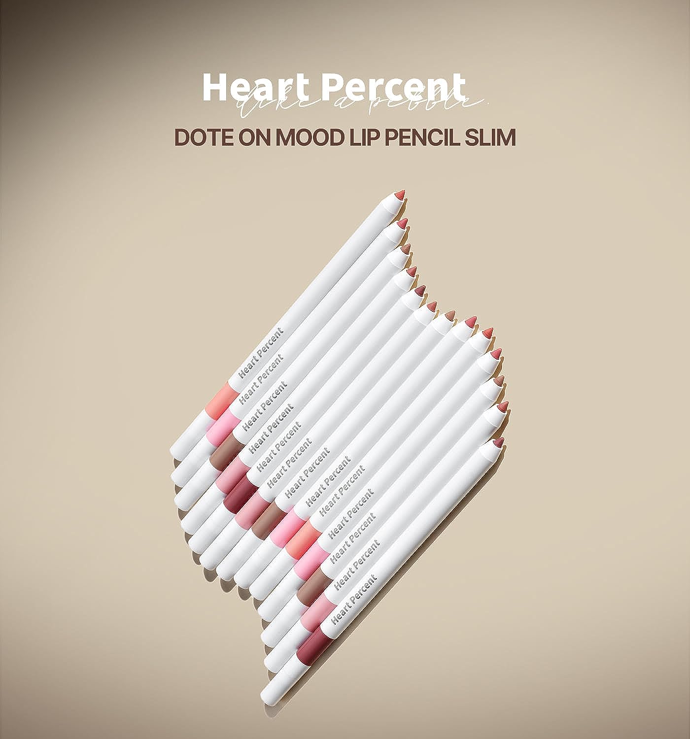 Heart Percent Dote On Mood Lip Pencil Slim, Defines and Fills